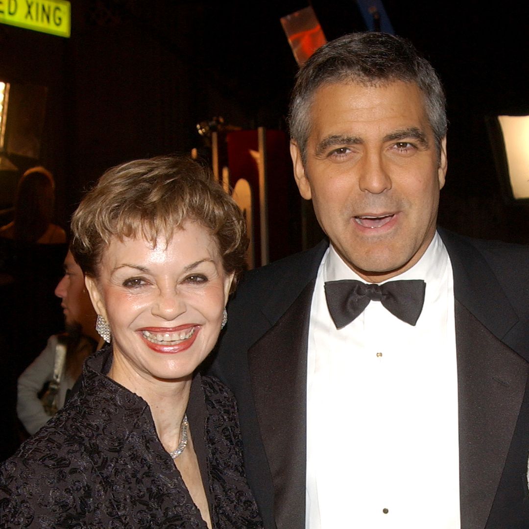 George Clooney and mom Nina Warren Clooney during "Ocean's Twelve" Los Angeles Premiere - Arrivals at Grauman's Chineese Theater in Los Angeles, California, United States.