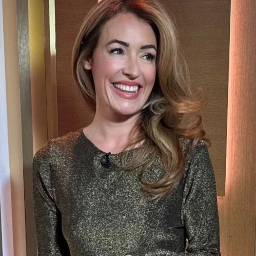 Cat Deeley's £26 gold metallic Marks & Spencer mini dress is just so perfect for party season