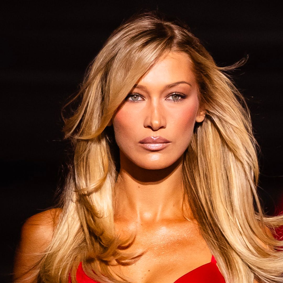 Bella Hadid just matched her glasses to her £79 off-the-shoulder festive top