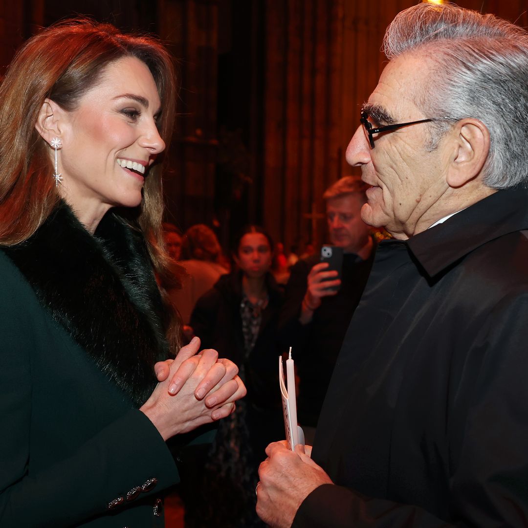Princess Kate's endearing words for Eugene Levy when they finally met - watch