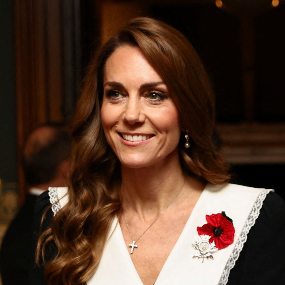 Princess Kate is resplendent in symbolic jewels for sombre outing