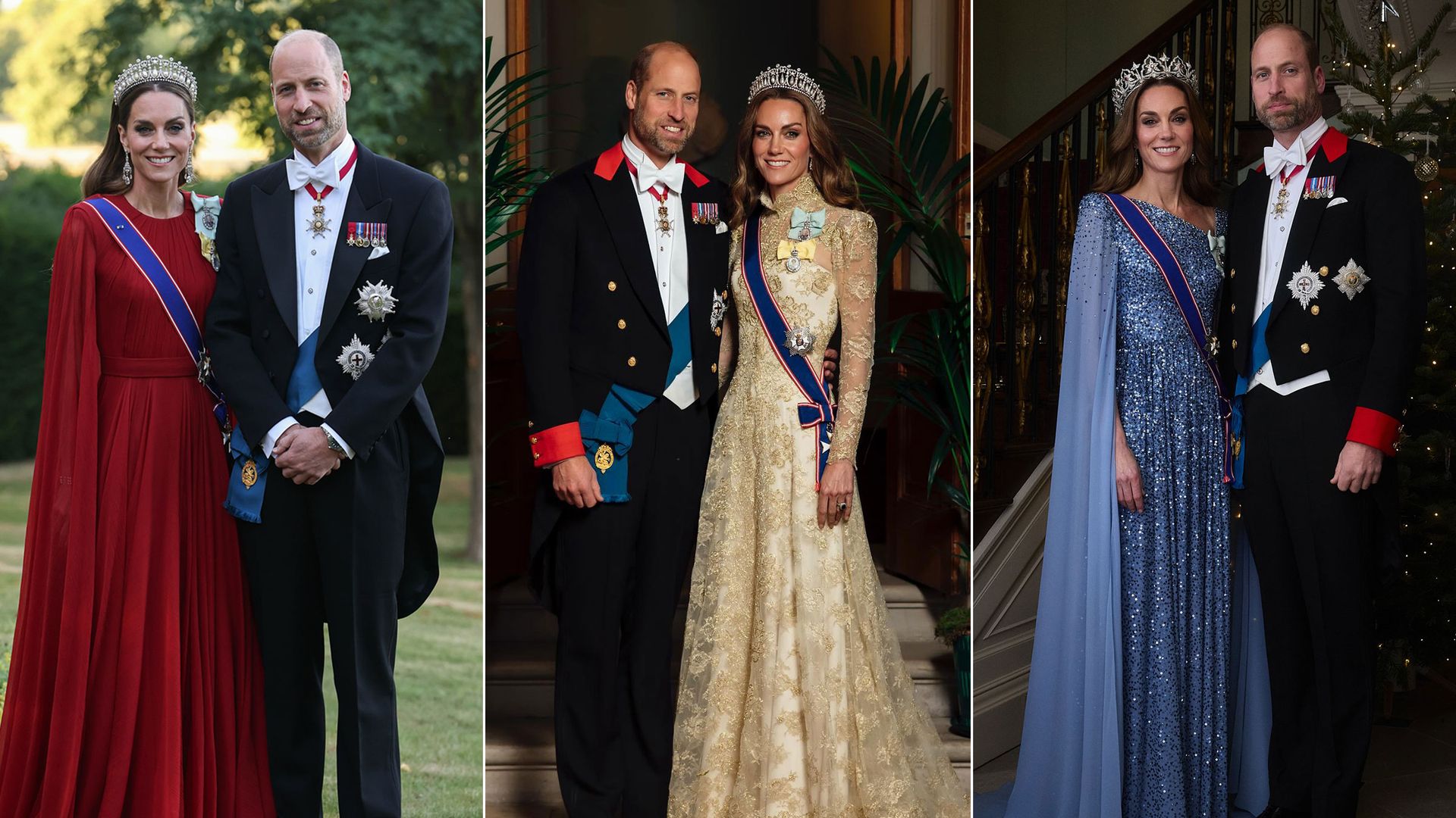 William and Kate's state banquet portraits 