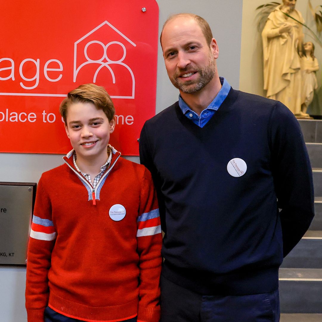 Prince George, 12, proves he is ready for future royal duties during 'hands-on' visit to homeless shelter
