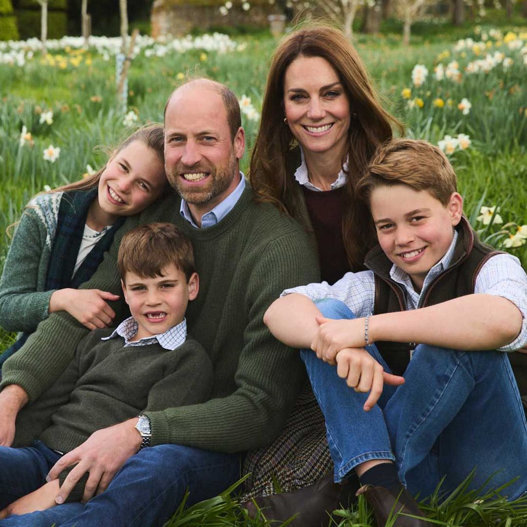Prince William and Princess Kate cuddle children in never-before-seen family picture for Christmas 2025
