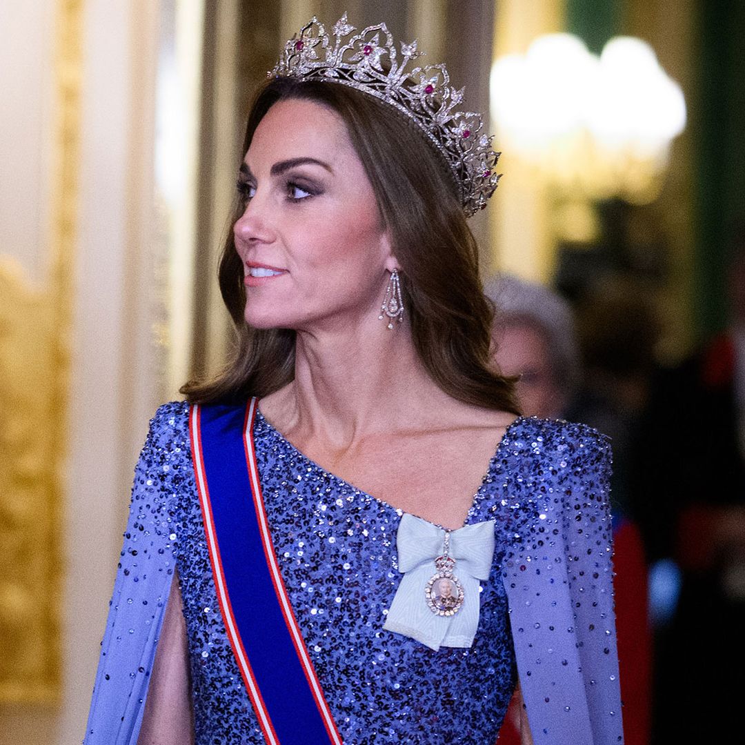 King Charles' gentle look of admiration for daughter-in-law Princess Kate at state banquet