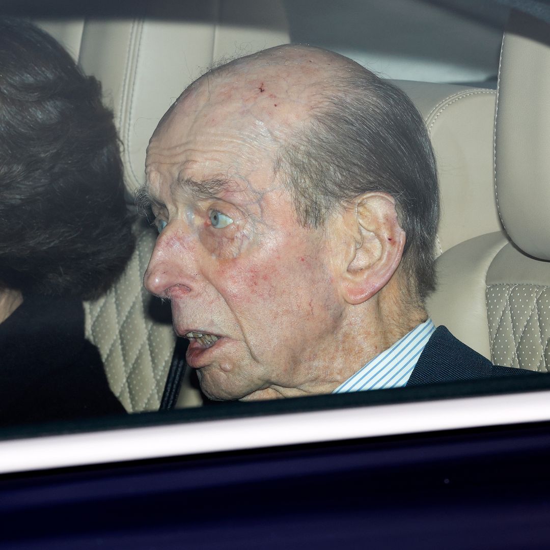 The Duke of Kent makes appearance at King Charles' festive lunch ahead of first Christmas without his wife