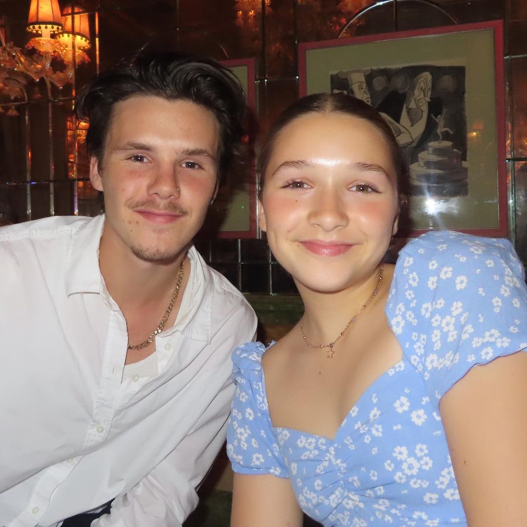 Harper Beckham's sweet praise to 'role model' brother Cruz