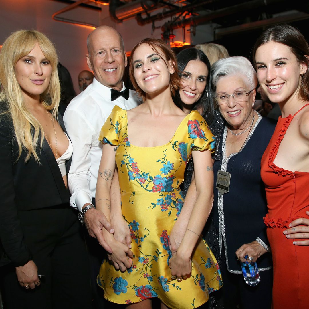 Demi Moore joins daughters to celebrate Bruce Willis' mom's milestone 90th birthday in new family photos